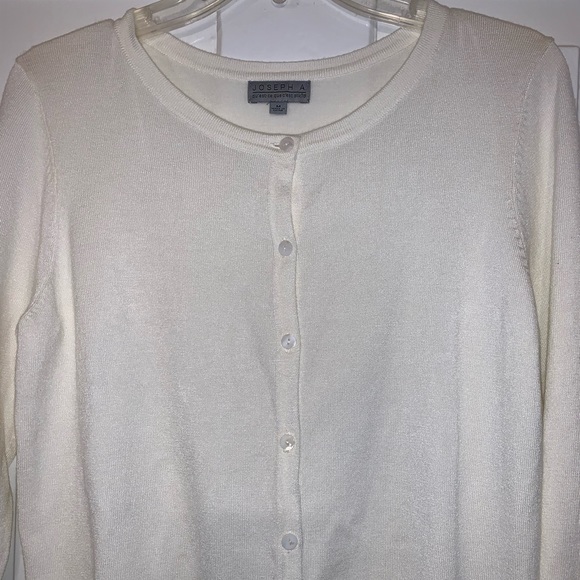 Joseph Allen Cream Button Front Cardigan-NWOT - Picture 9 of 16